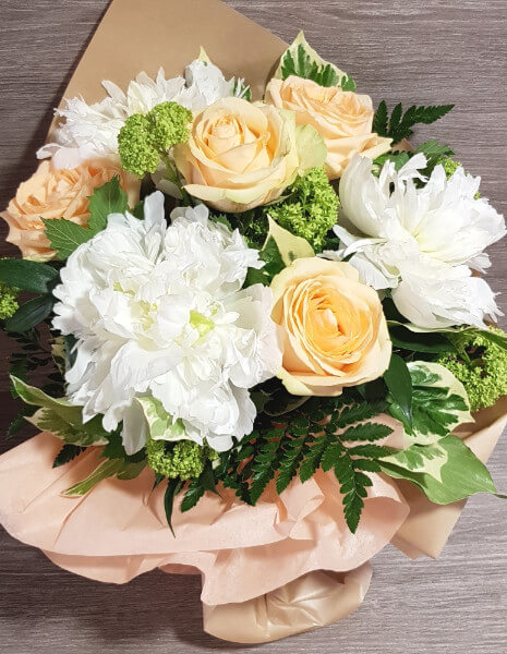 Bouquet fiori rose e peonie - PICCOLO