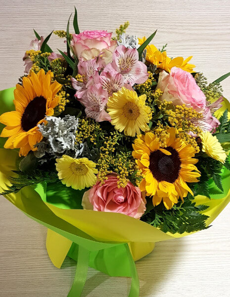 Bouquet di fiori misti colori pastello - PICCOLO