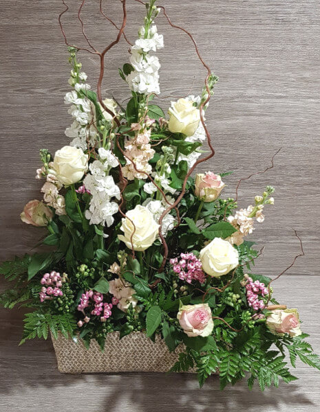 Composizione fiori con rami intrecciati - PICCOLO