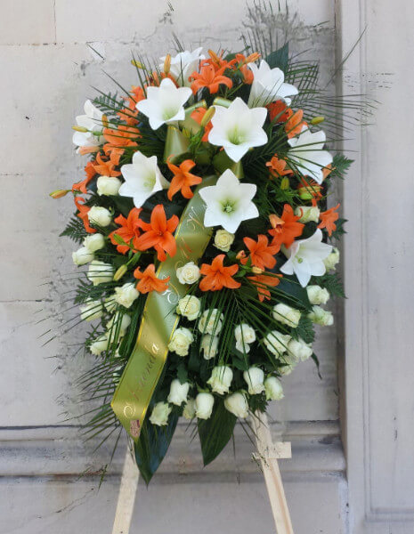 Cuscino fiori per lutto appeso - NORMALE