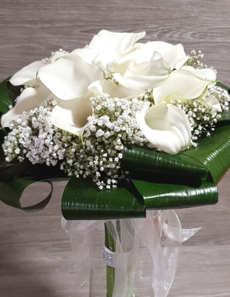 Mazzo di calle bianche, purezza, candore - PICCOLO