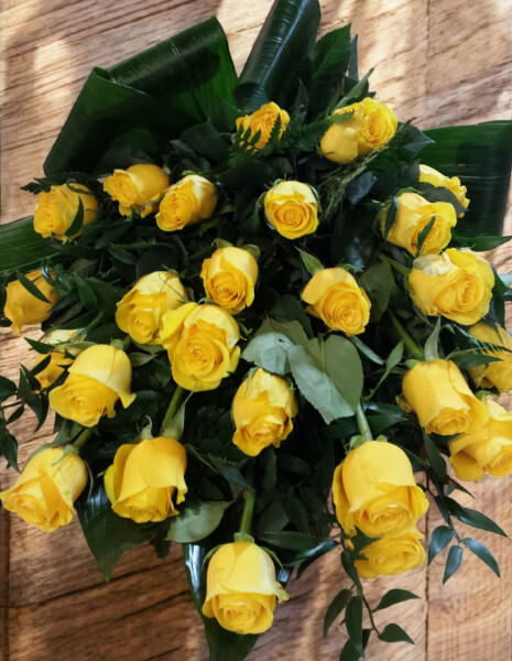 Rose colore giallo da comporre in mazzo per numero di steli.