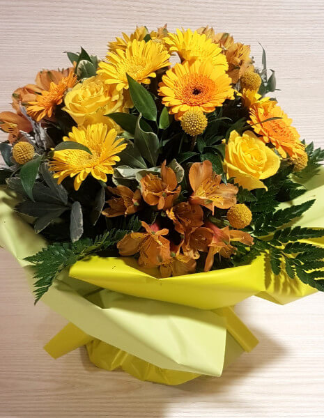 Bouquet di fiori tonalità colore Giallo - PICCOLO