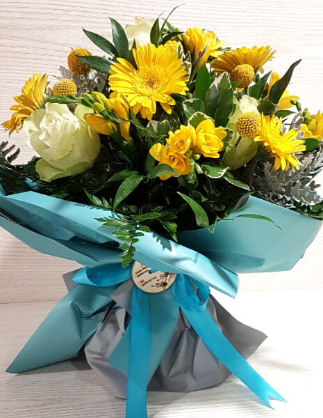 Bouquet fiori gialli nascita Bimbo - PICCOLO