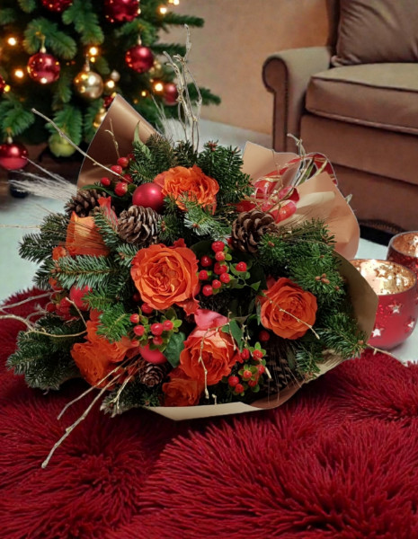 Bouquet fiori natalizio  - PICCOLO